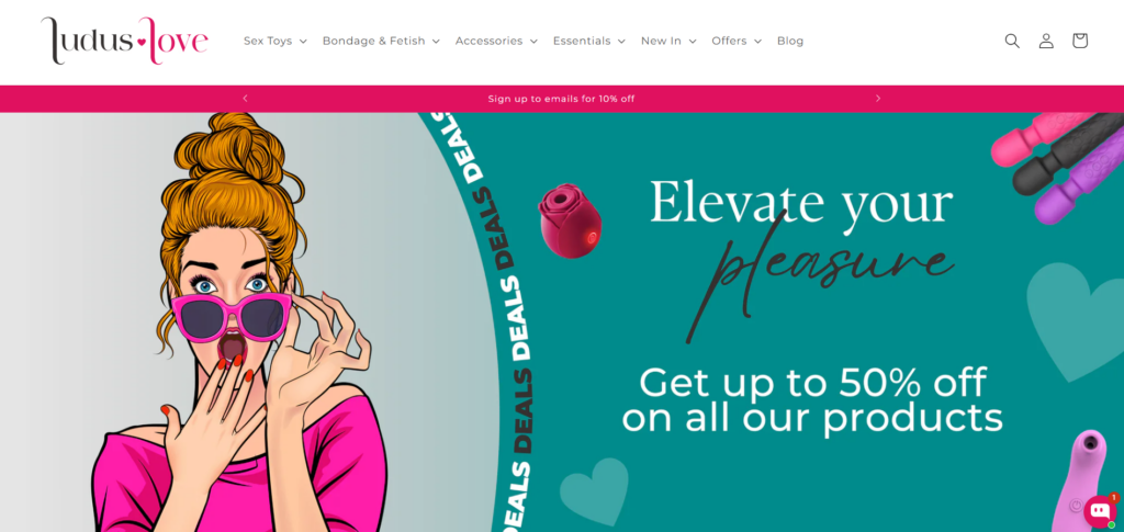 Ludus Love UK - Homepage View